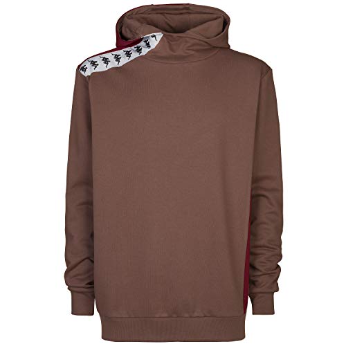 Kappa 222 Banda Karol G Ridin Sudadera, Marrón, para Hombre, l