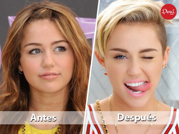 miley cyrus antes y despues