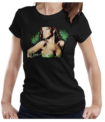 Camiseta de Rihanna negra